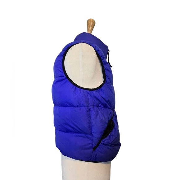 Helly Hansen Reversible Puffer Vest Blue Black Size M Streetwear Cozy Fall - Picture 3 of 10